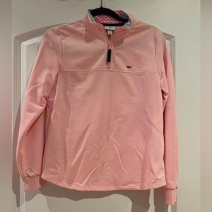 pink vineyard vines x target quarter zip